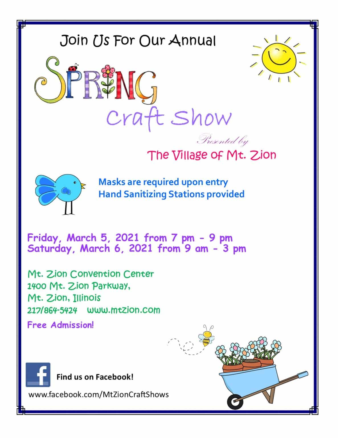 Spring Craft Show Mt. Zion Convention Center